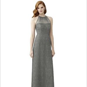 Dressy Florentine Lace Grey Dress